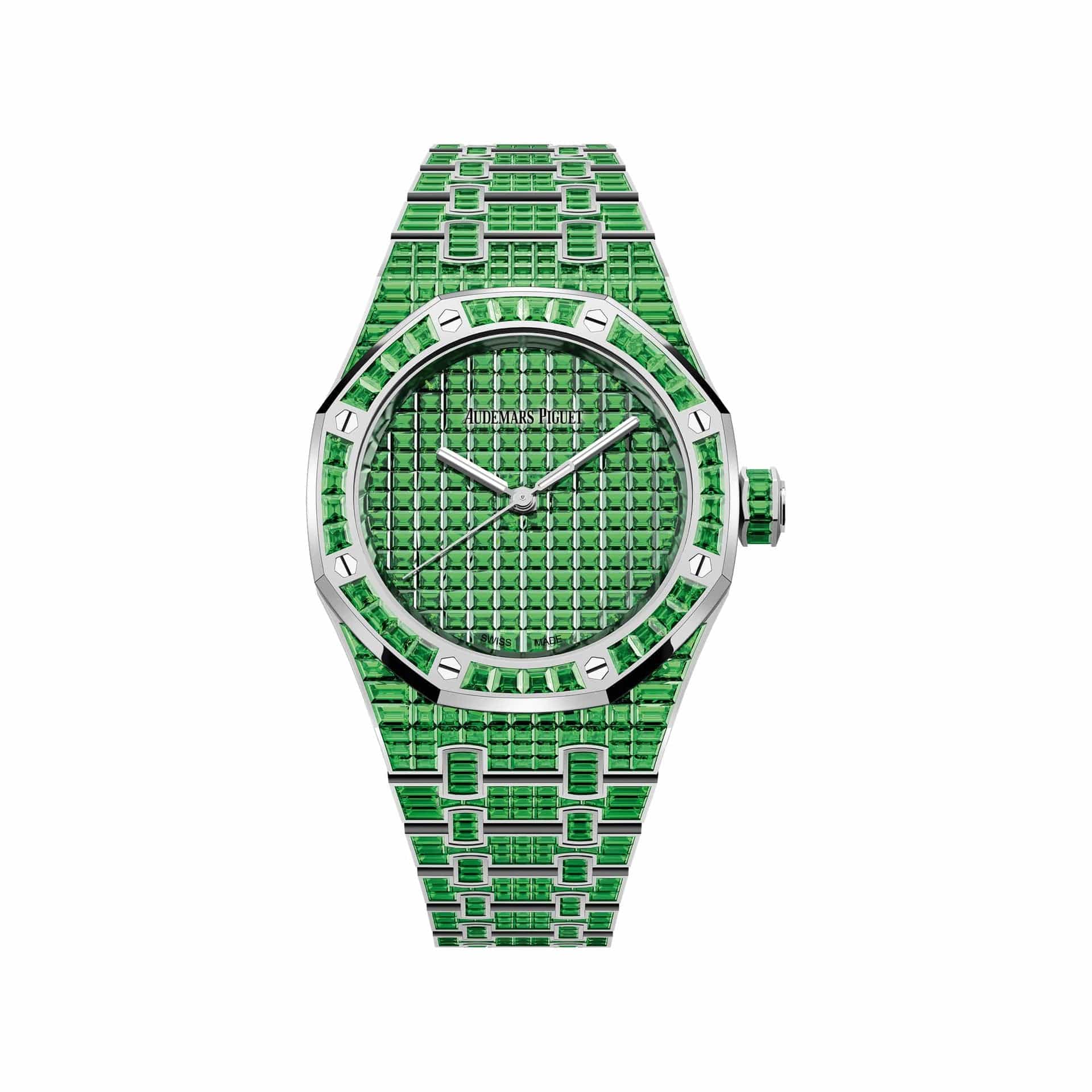 Audemars Piguet Royal Oak 15554BC.TV.1274BC.01 'Ladies' Tsavorite '50th Anniversary' White Gold Tsavorite Green Dial