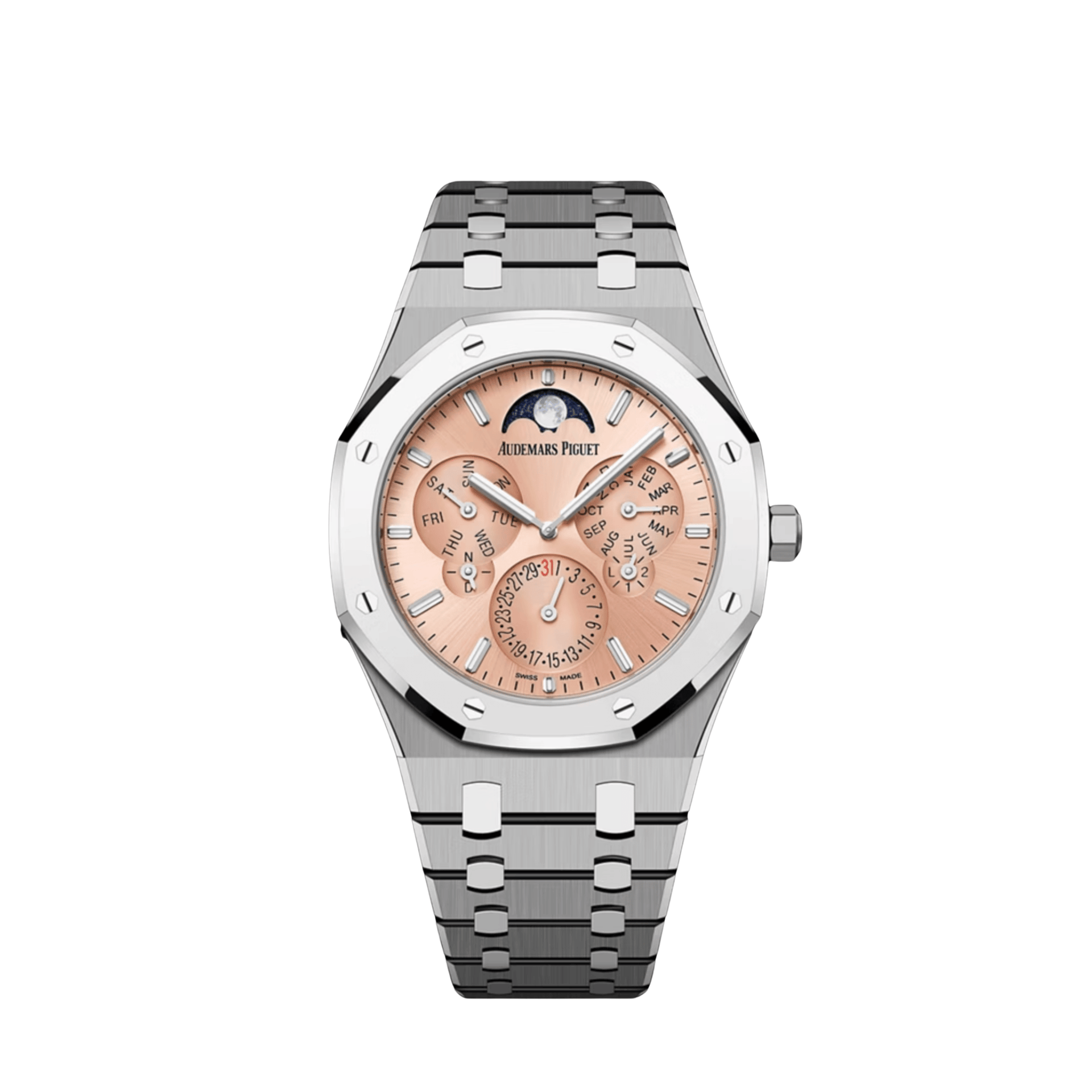 Audemars Piguet Royal Oak 26586XT.OO.1240XT.01 Perpetual Calendar Ultra-Thin Titanium BMG Pink Dial