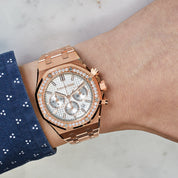 Audemars Piguet Royal Oak 26715OR.ZZ.1356OR.01 Chronograph Rose Gold Diamond Bezel (2024)