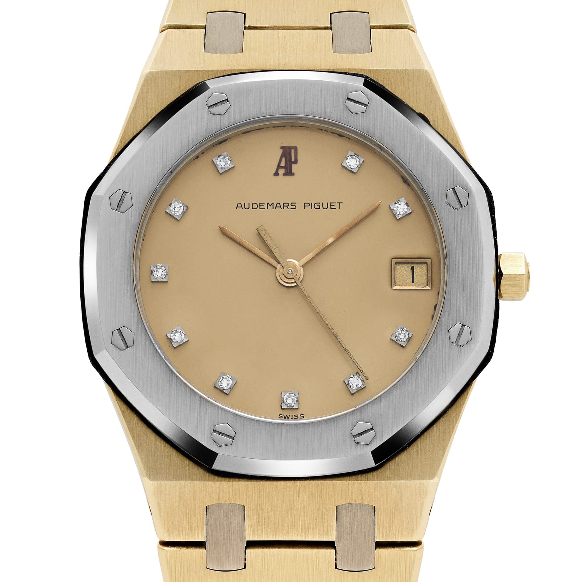 Audemars Piguet Royal Oak 56023AC Yellow Gold White Gold Diamond Dial Quartz (1985)
