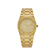 Luxury Watch Audemars Piguet Royal Oak Vintage Yellow Gold Champagne Dial 56175BA Wrist Aficionado