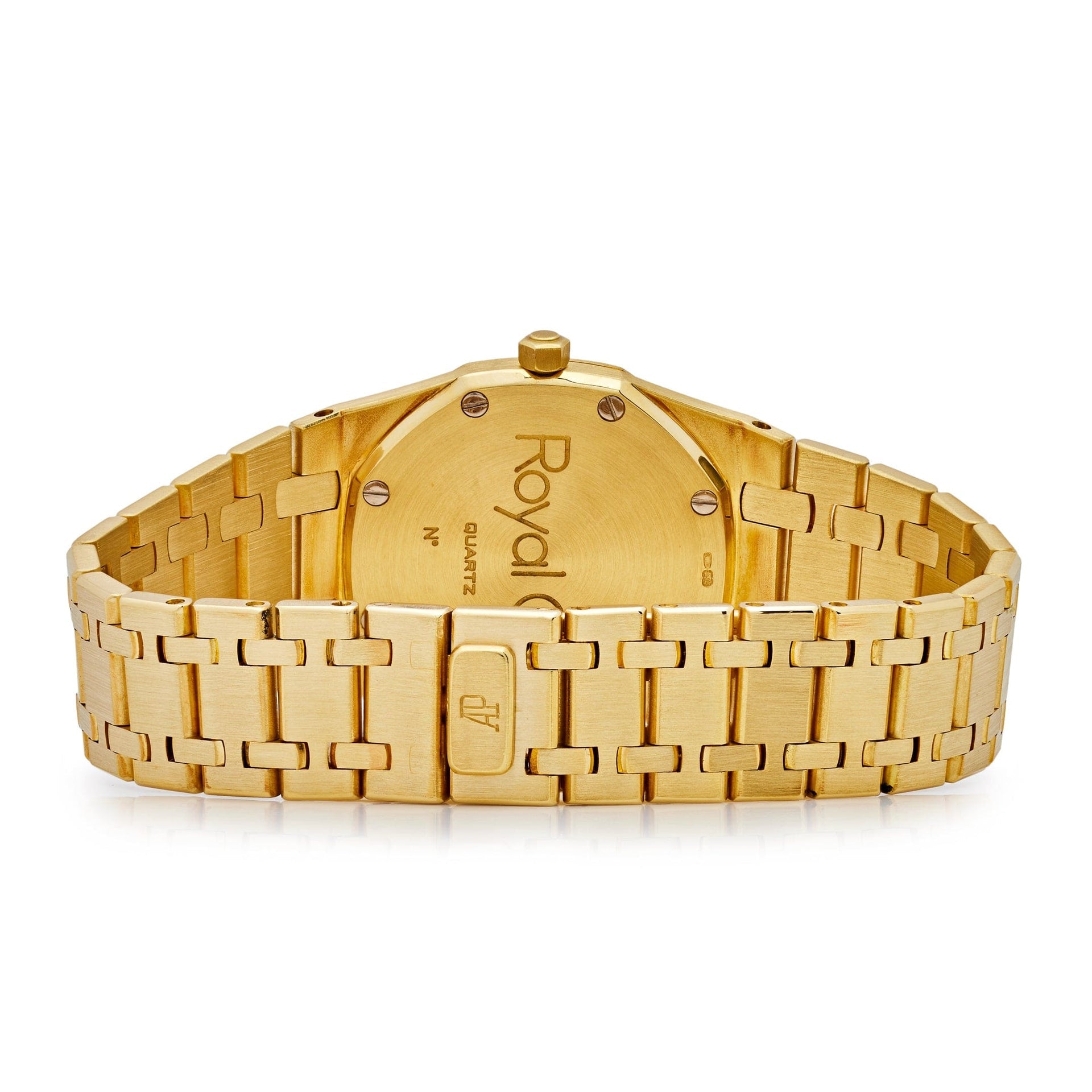 Luxury Watch Audemars Piguet Royal Oak Vintage Yellow Gold Champagne Dial 56175BA Wrist Aficionado