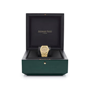 Luxury Watch Audemars Piguet Royal Oak Vintage Yellow Gold Champagne Dial 56175BA Wrist Aficionado