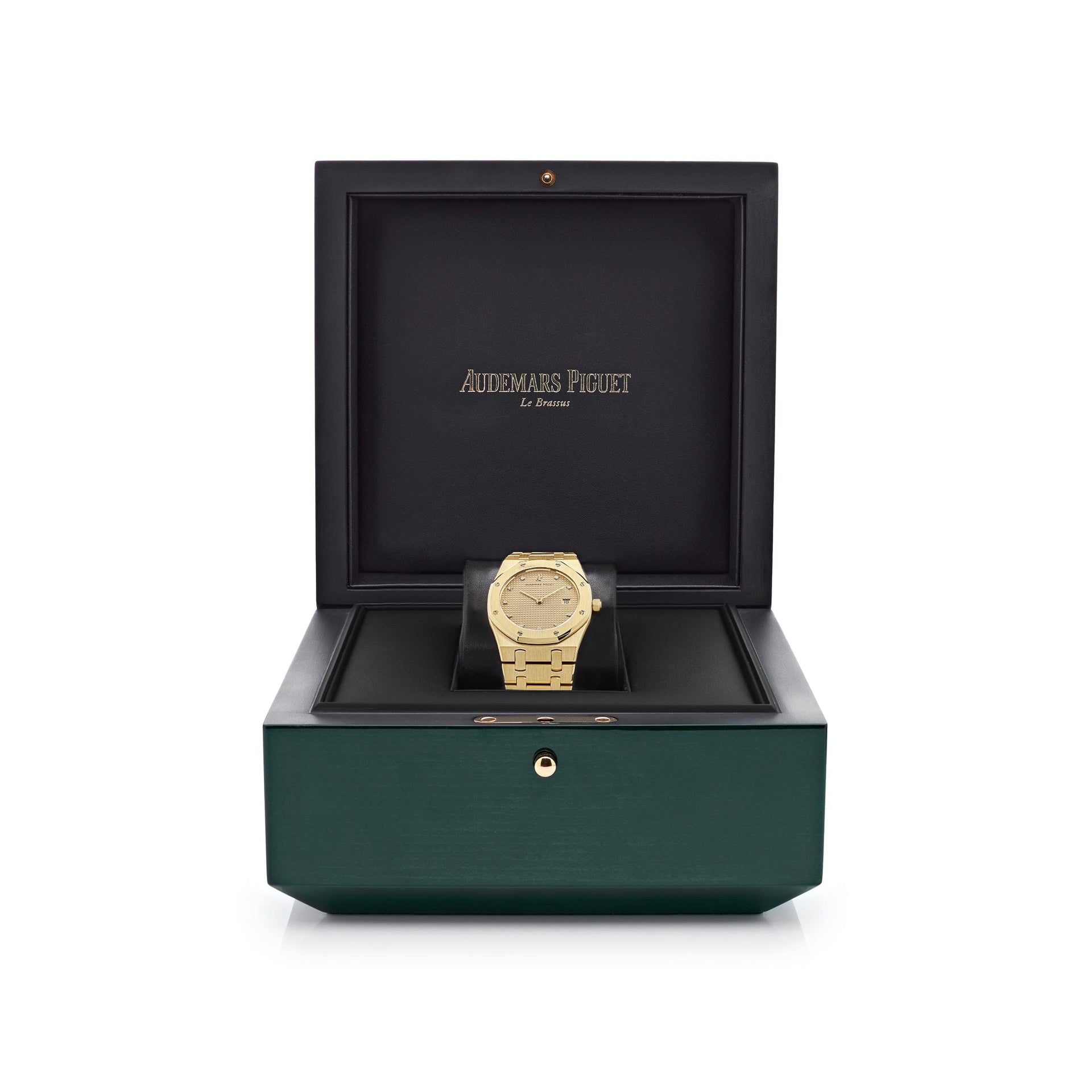 Luxury Watch Audemars Piguet Royal Oak Vintage Yellow Gold Champagne Dial 56175BA Wrist Aficionado
