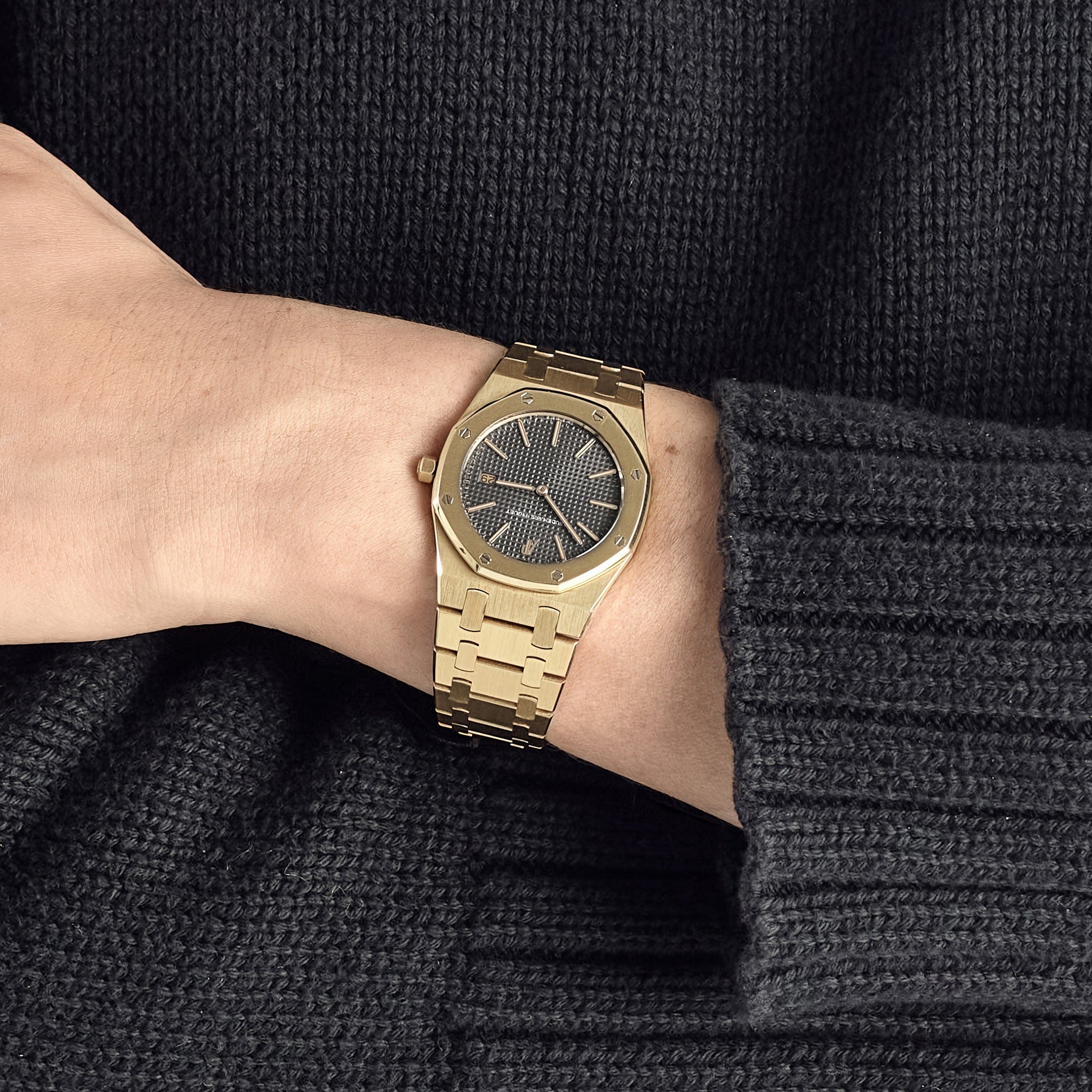 Audemars Piguet Royal Oak 56175BA Vintage Yellow Gold Dark Grey Dial