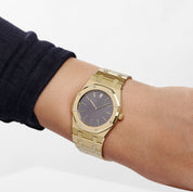 Audemars Piguet Royal Oak 56303BA 'Ladies' Yellow Gold Grey Dial Quartz