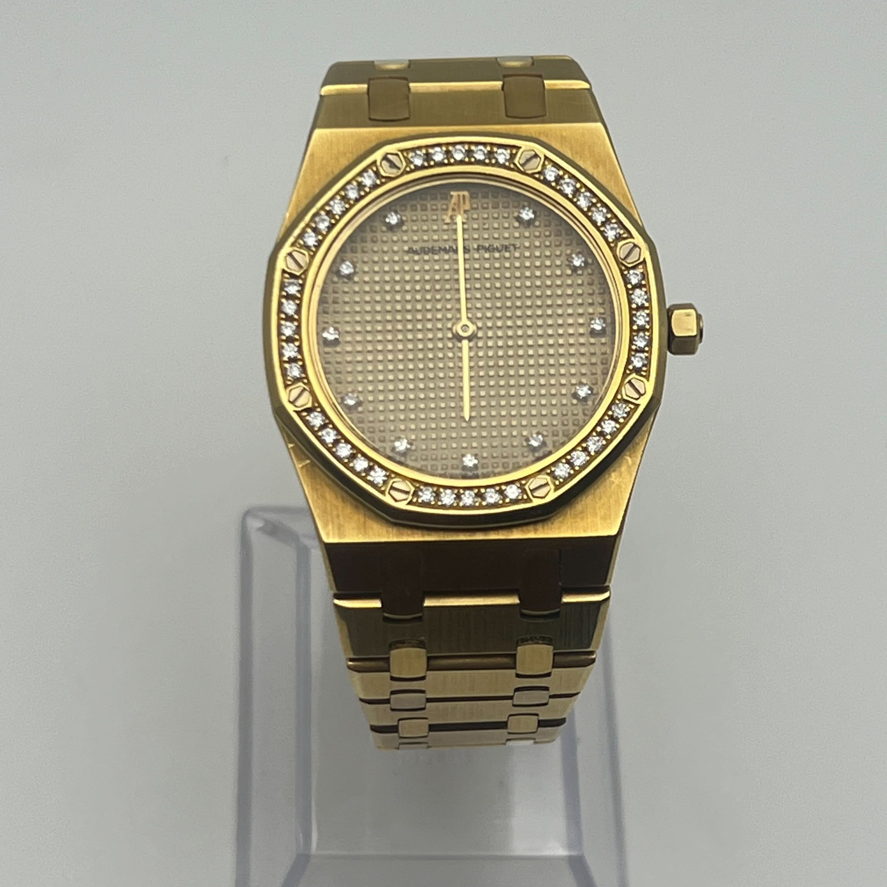 Audemars Piguet Royal Oak 56303BA Yellow Gold Champagne Diamond Dial