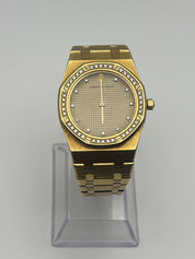 Audemars Piguet Royal Oak 56303BA Yellow Gold Champagne Diamond Dial