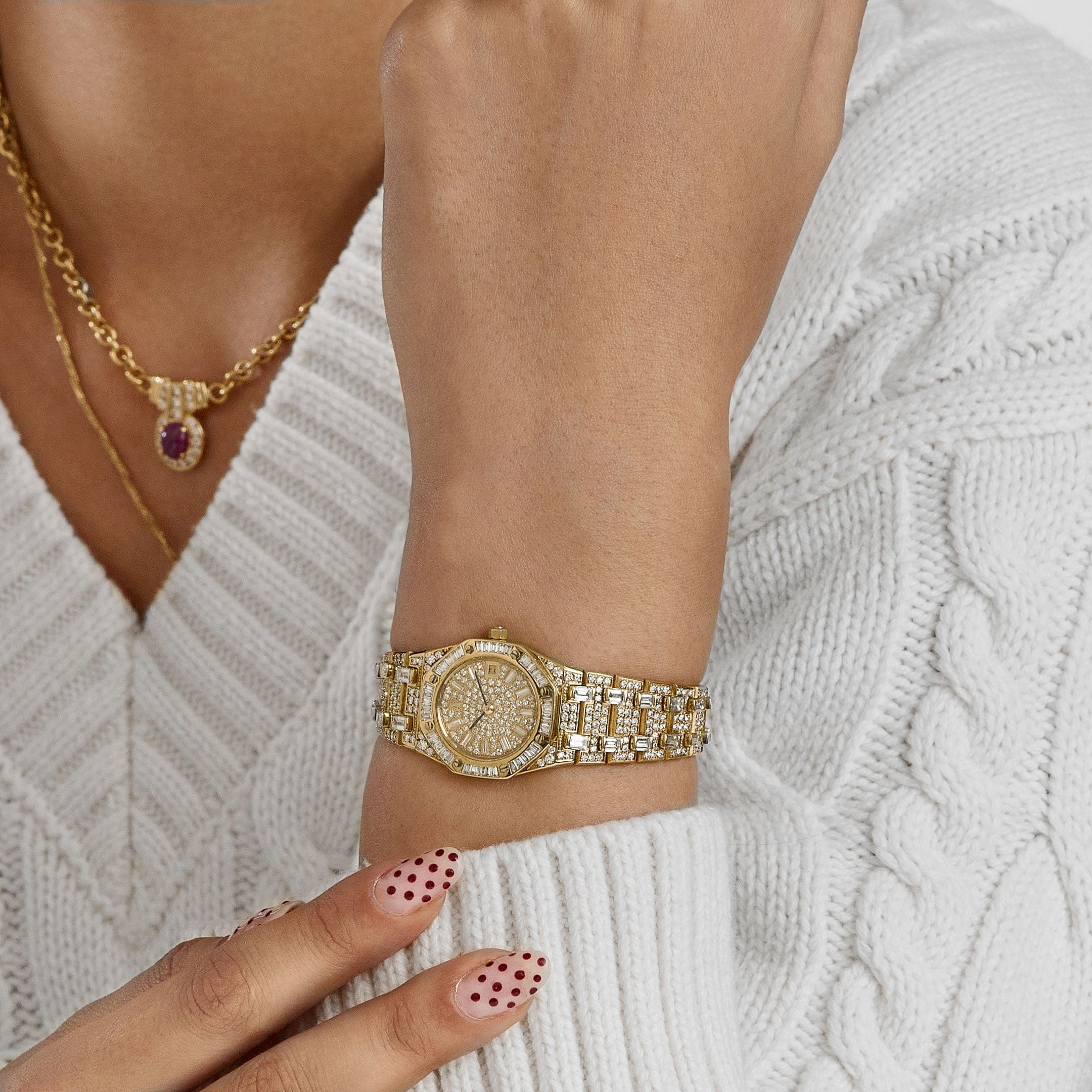 Audemars Piguet Royal Oak 56343 'Ladies' Yellow Gold Diamonds