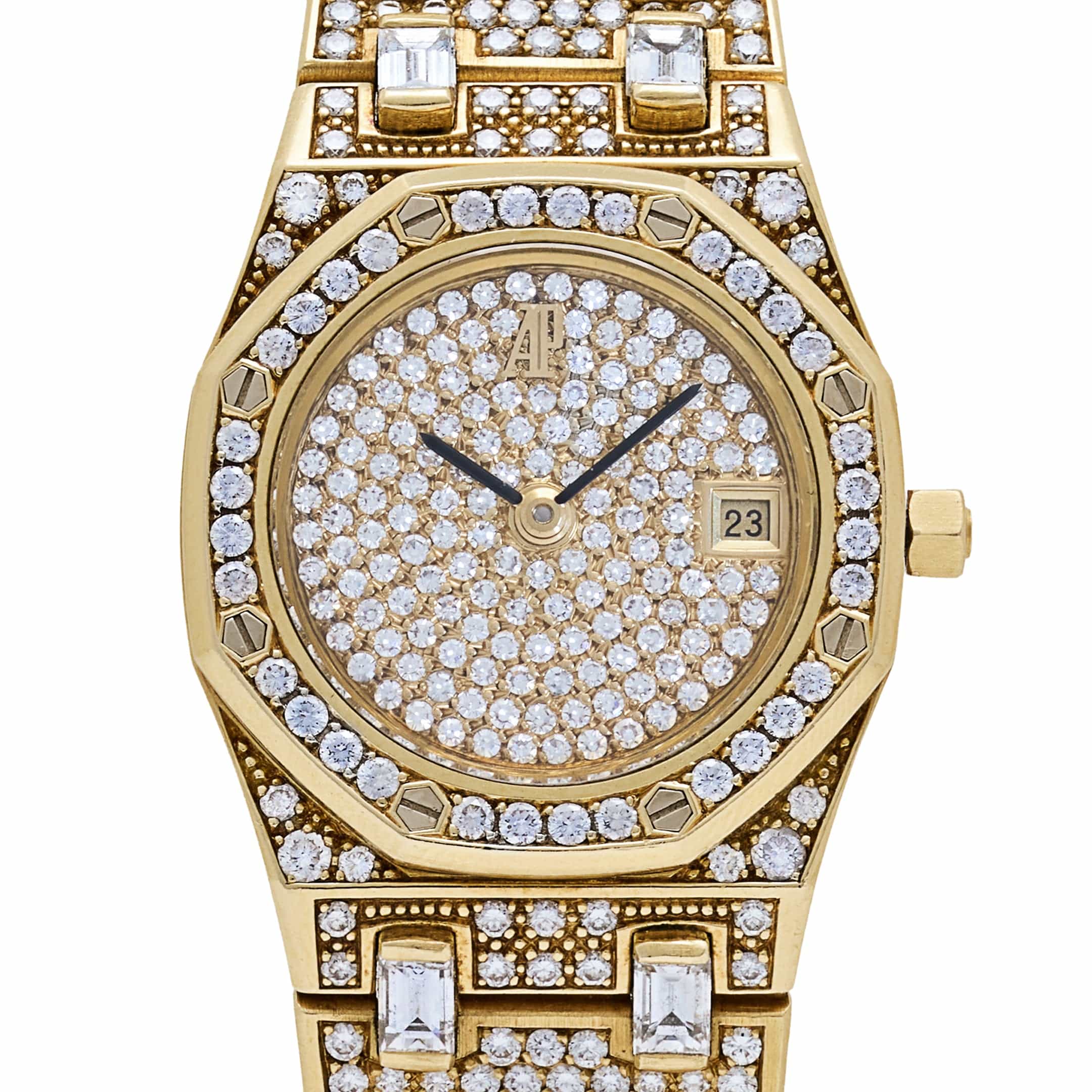 Audemars Piguet Royal Oak 56343BA.ZZ.0699BA.01 Vintage 'Ladies' Yellow Gold Diamond-Set Quartz