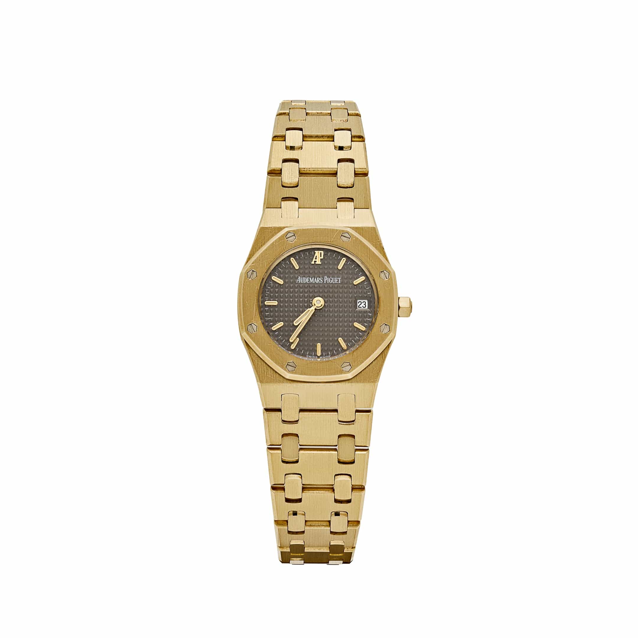 Audemars Piguet Royal Oak 6007BA 'Ladies' Yellow Gold Grey Dial Quartz