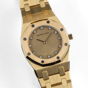 Audemars Piguet Royal Oak 6007BA Vintage 'Ladies' Yellow Gold Champagne Diamond Dial Quartz