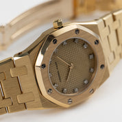 Audemars Piguet Royal Oak 6007BA Vintage 'Ladies' Yellow Gold Champagne Diamond Dial Quartz