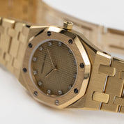 Audemars Piguet Royal Oak 6007BA Vintage 'Ladies' Yellow Gold Champagne Diamond Dial Quartz