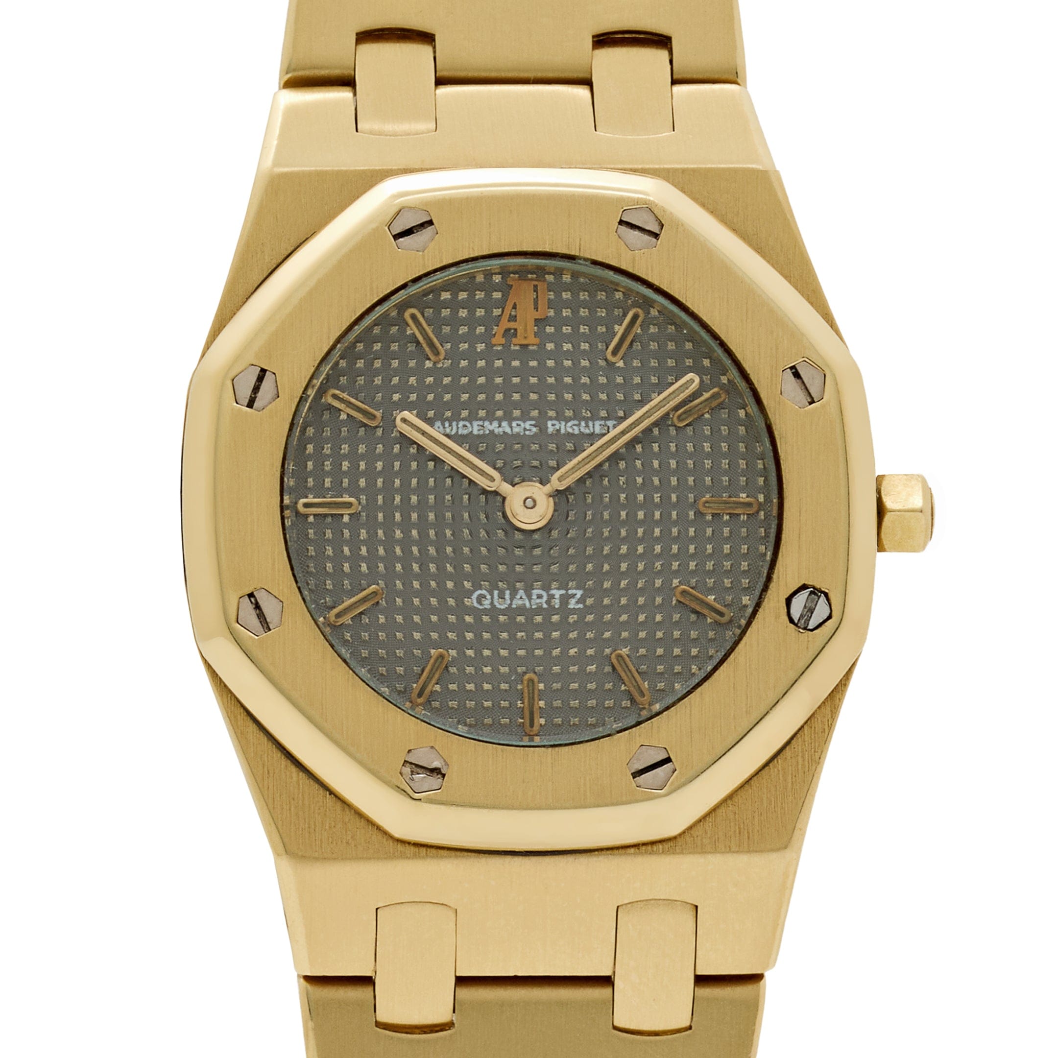 Audemars Piguet Royal Oak 6007BA Vintage 'Ladies' Yellow Gold Grey Dial Quartz