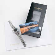 Audemars Piguet Royal Oak 6007BC 'Ladies' White Gold Black Diamond Dial Diamond Bezel and Bracelet Quartz (1981)