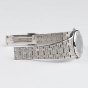Audemars Piguet Royal Oak 6007BC 'Ladies' White Gold Black Diamond Dial Diamond Bezel and Bracelet Quartz (1981)