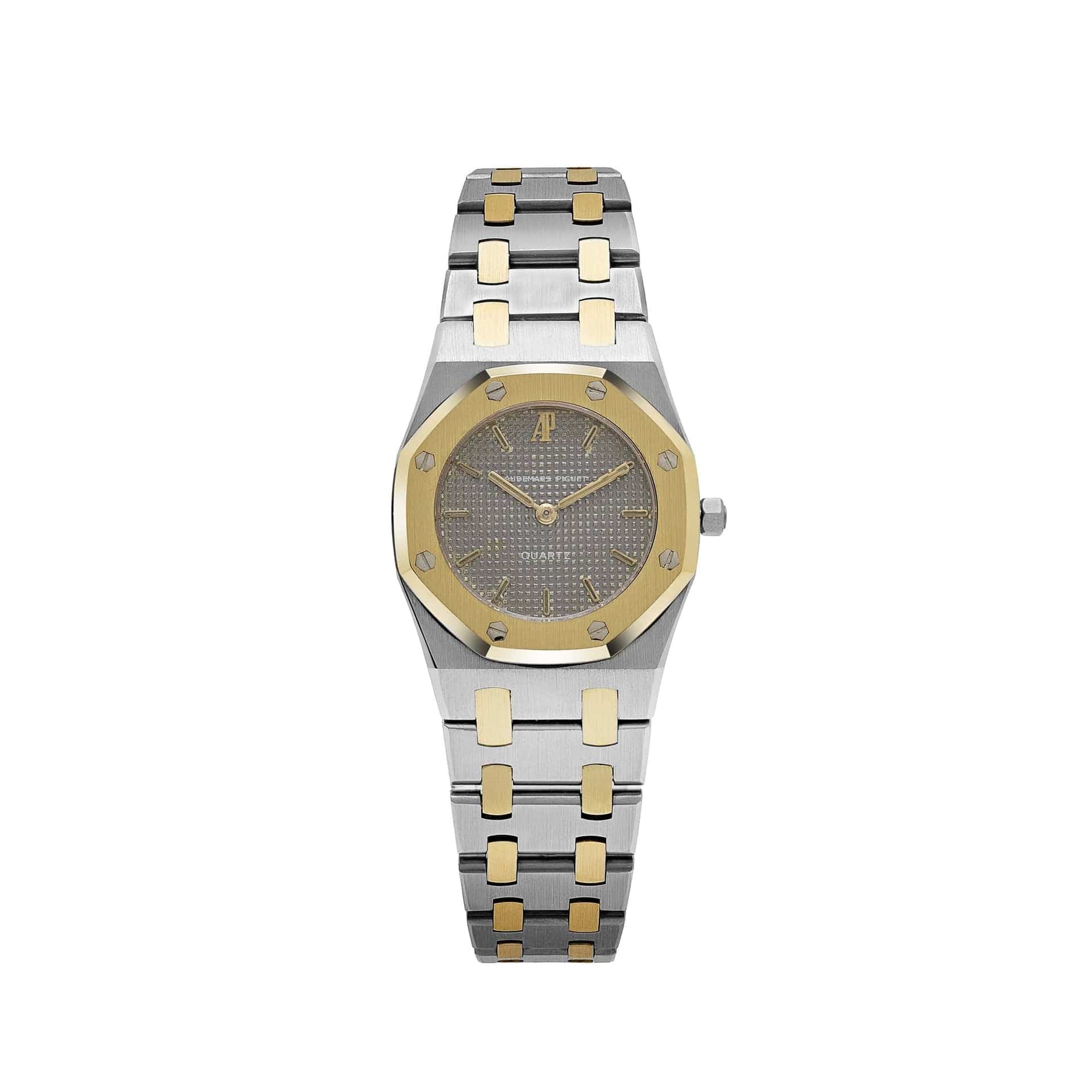 Audemars Piguet Royal Oak 6007SA 'Ladies' Stainless Steel Yellow Gold Grey Dial