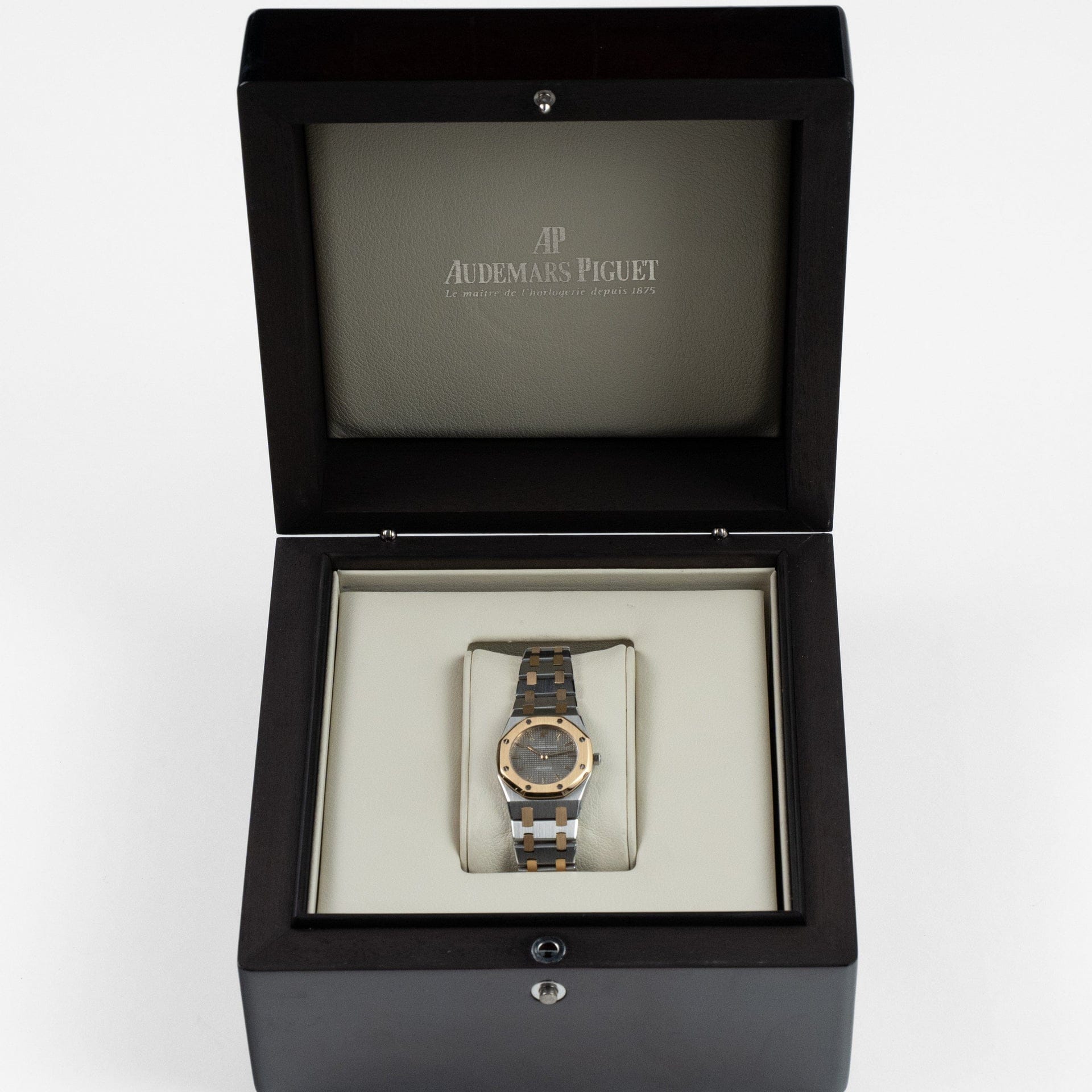 Audemars Piguet Royal Oak 6007SA 'Ladies' Stainless Steel Yellow Gold Grey Dial