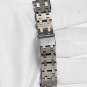 Audemars Piguet Royal Oak 6007SA 'Ladies' Stainless Steel Yellow Gold Grey Dial