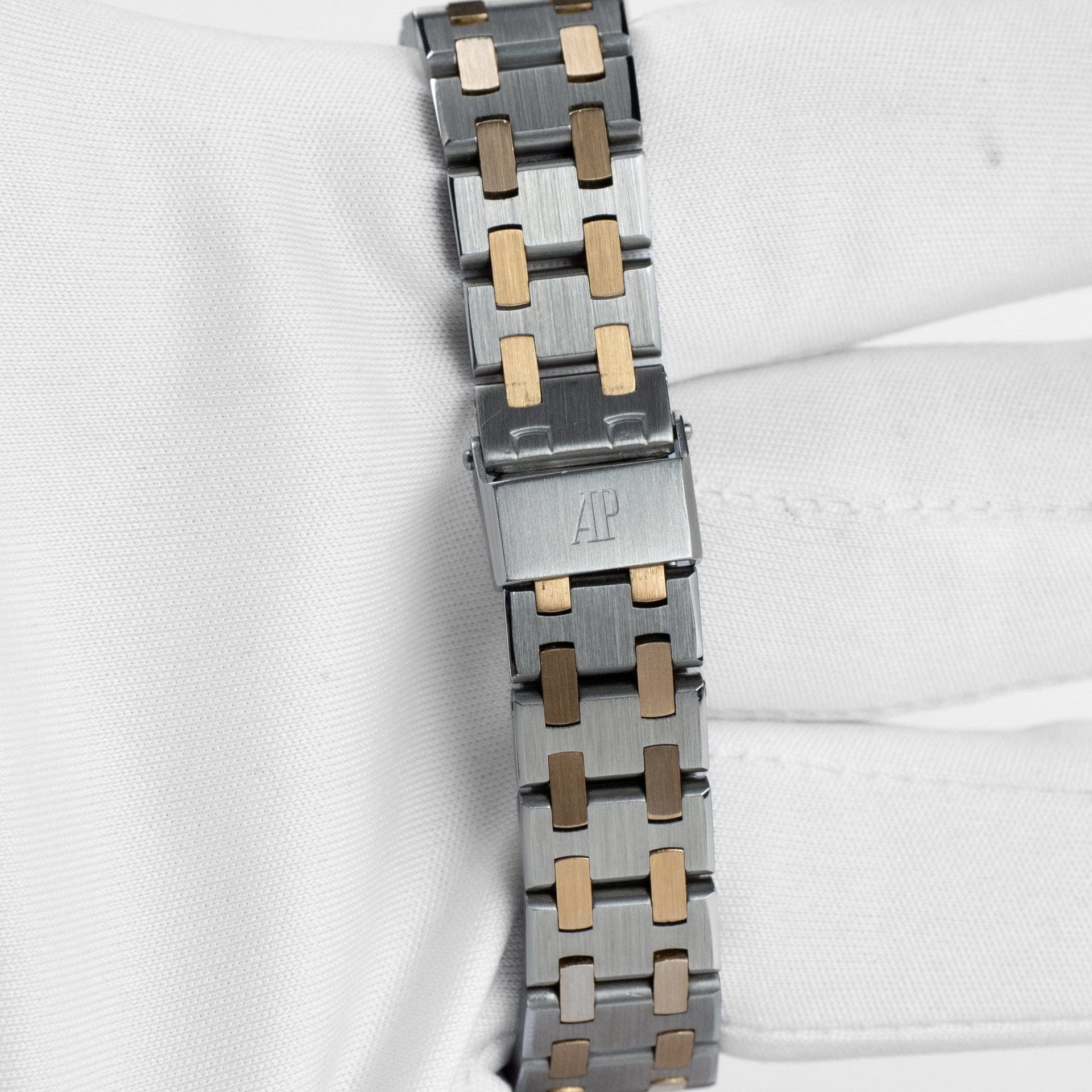 Audemars Piguet Royal Oak 6007SA 'Ladies' Stainless Steel Yellow Gold Grey Dial