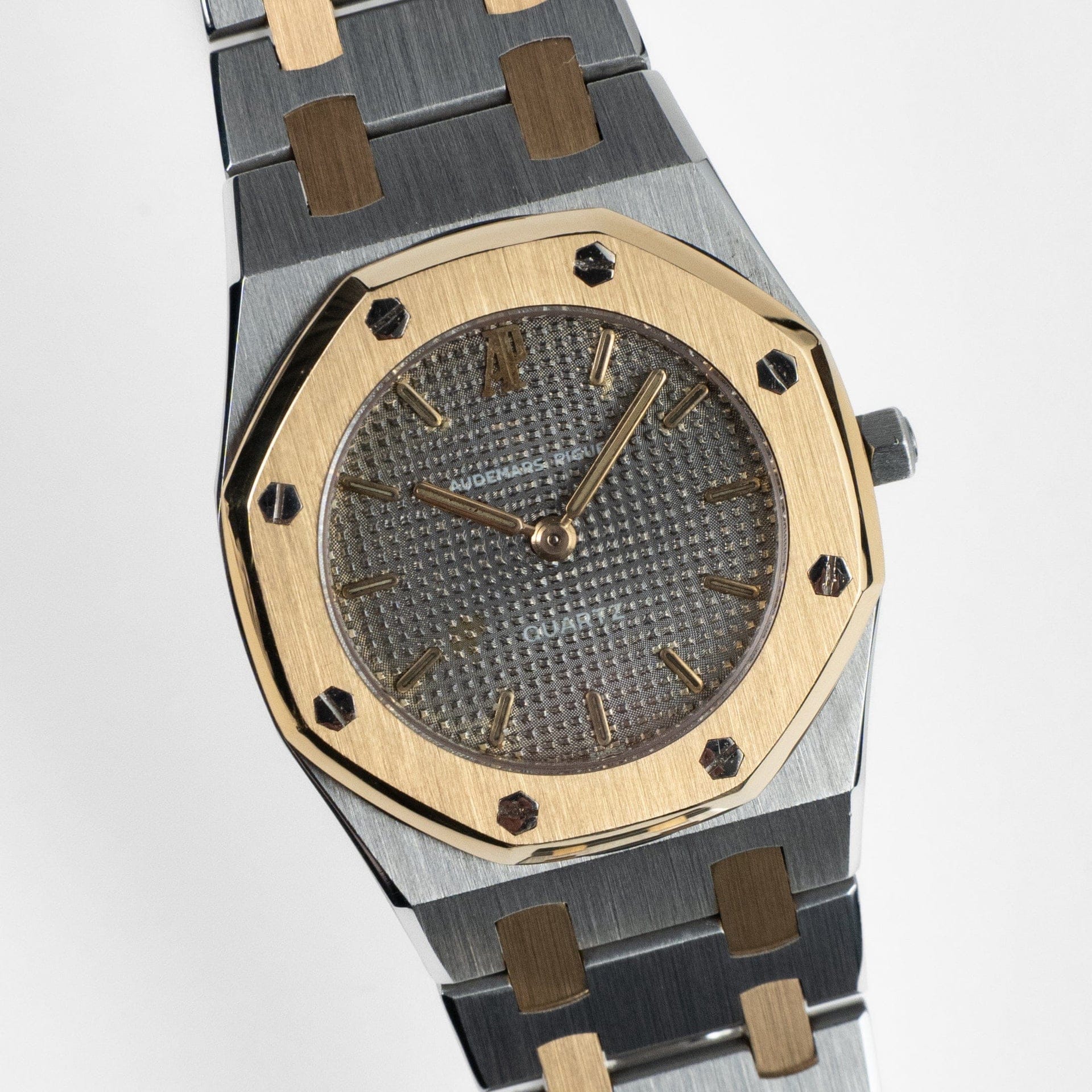 Audemars Piguet Royal Oak 6007SA 'Ladies' Stainless Steel Yellow Gold Grey Dial