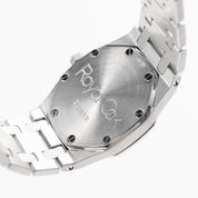 Audemars Piguet Royal Oak 66319BC.ZZ.0722BC.06 Vintage 'Ladies' White Gold Black Diamond Dial Diamond Bezel Quartz