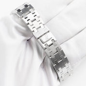 Audemars Piguet Royal Oak 66319BC.ZZ.0722BC.06 Vintage 'Ladies' White Gold Black Diamond Dial Diamond Bezel Quartz