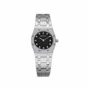 Audemars Piguet Royal Oak 66319BC.ZZ.0722BC.06 Vintage 'Ladies' White Gold Black Diamond Dial Diamond Bezel Quartz