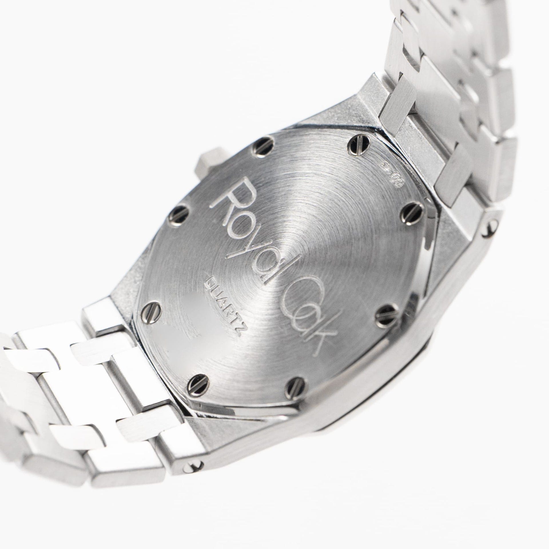 Audemars Piguet Royal Oak 66319BC.ZZ.0722BC.06 Vintage 'Ladies' White Gold Black Diamond Dial Diamond Bezel Quartz