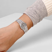 Audemars Piguet Royal Oak 66335BC 'Ladies' White Gold Diamond Dial Emerald Set Quartz