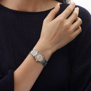 Audemars Piguet Royal Oak 66344SA.ZZ.0722ST.01.A Vintage 'Ladies' Yellow Gold Stainless Steel Mother of Pearl Dial Diamond-Set Quartz (1998)