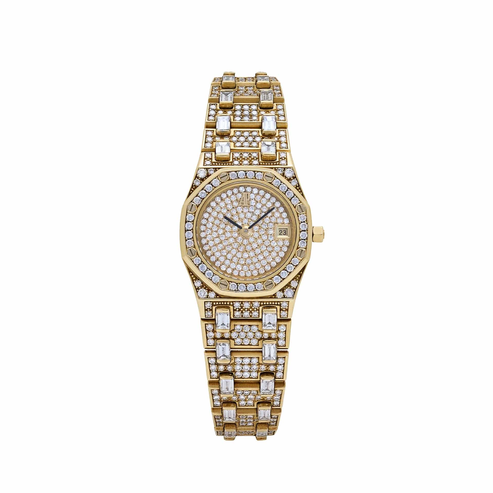 Audemars Piguet Royal Oak 56343BA.ZZ.0699BA.01 Vintage 'Ladies' Yellow Gold Diamond-Set Quartz