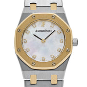 Audemars Piguet Royal Oak 66347SA Vintage 'Ladies' Stainless Steel Yellow Gold Mother of Pearl Diamond Dial Quartz (1997)