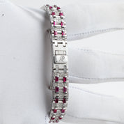 Audemars Piguet Royal Oak 67169BC.RR.1114BC.01 Vintage 'Ladies' White Gold Diamond and Ruby Set Quartz (1997)