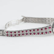 Audemars Piguet Royal Oak 67169BC.RR.1114BC.01 Vintage 'Ladies' White Gold Diamond and Ruby Set Quartz (1997)