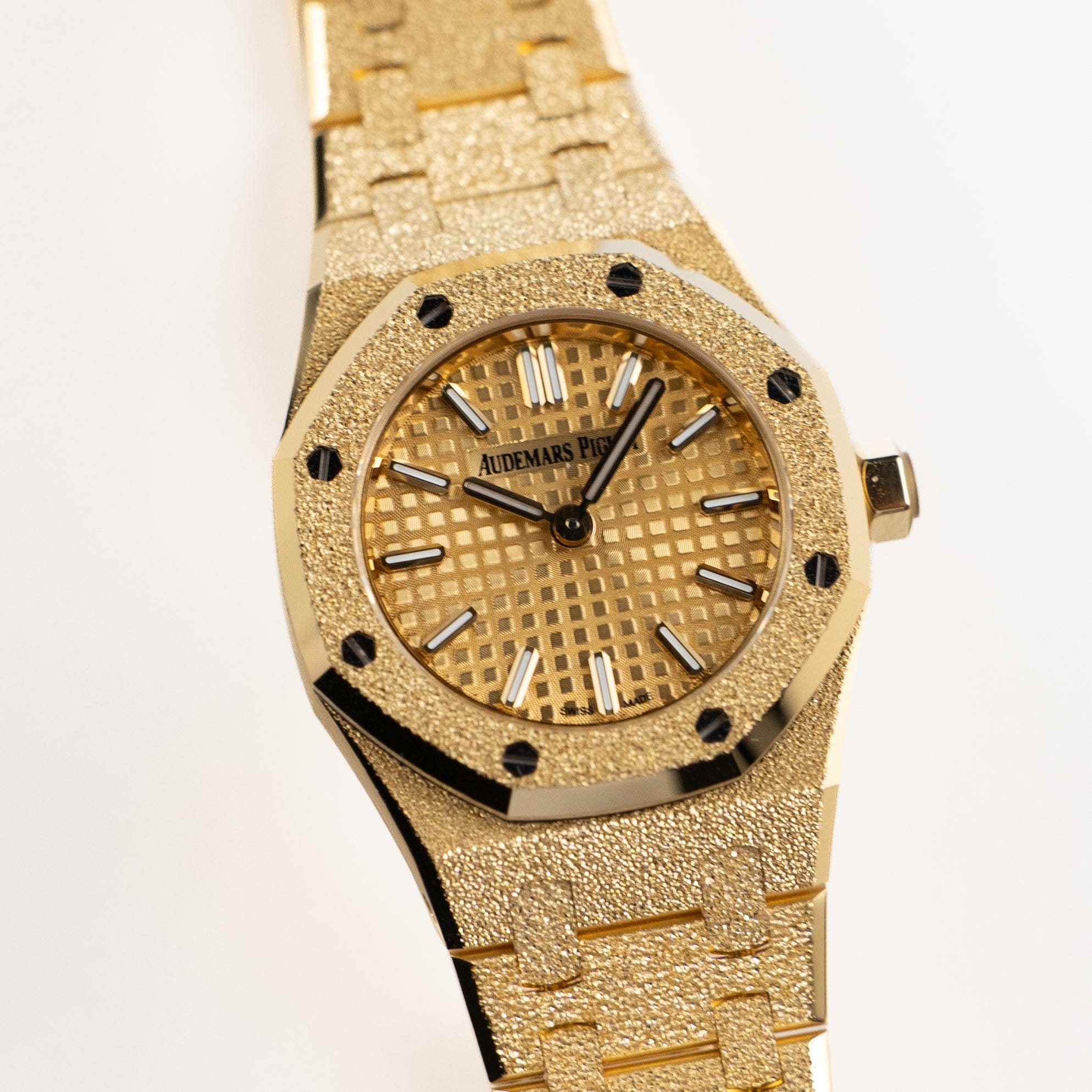 Audemars Piguet Royal Oak 67630BA.GG.1312BA.01 'Mini' Frosted Yellow Gold Quartz (2026)