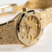 Audemars Piguet Royal Oak 67630BA.GG.1312BA.01 'Mini' Frosted Yellow Gold Quartz (2026)