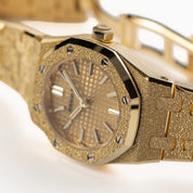 Audemars Piguet Royal Oak 67630BA.GG.1312BA.01 'Mini' Frosted Yellow Gold Quartz (2026)