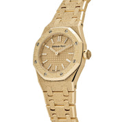 Audemars Piguet Royal Oak 67630BA.GG.1312BA.01 'Mini' Frosted Yellow Gold Quartz