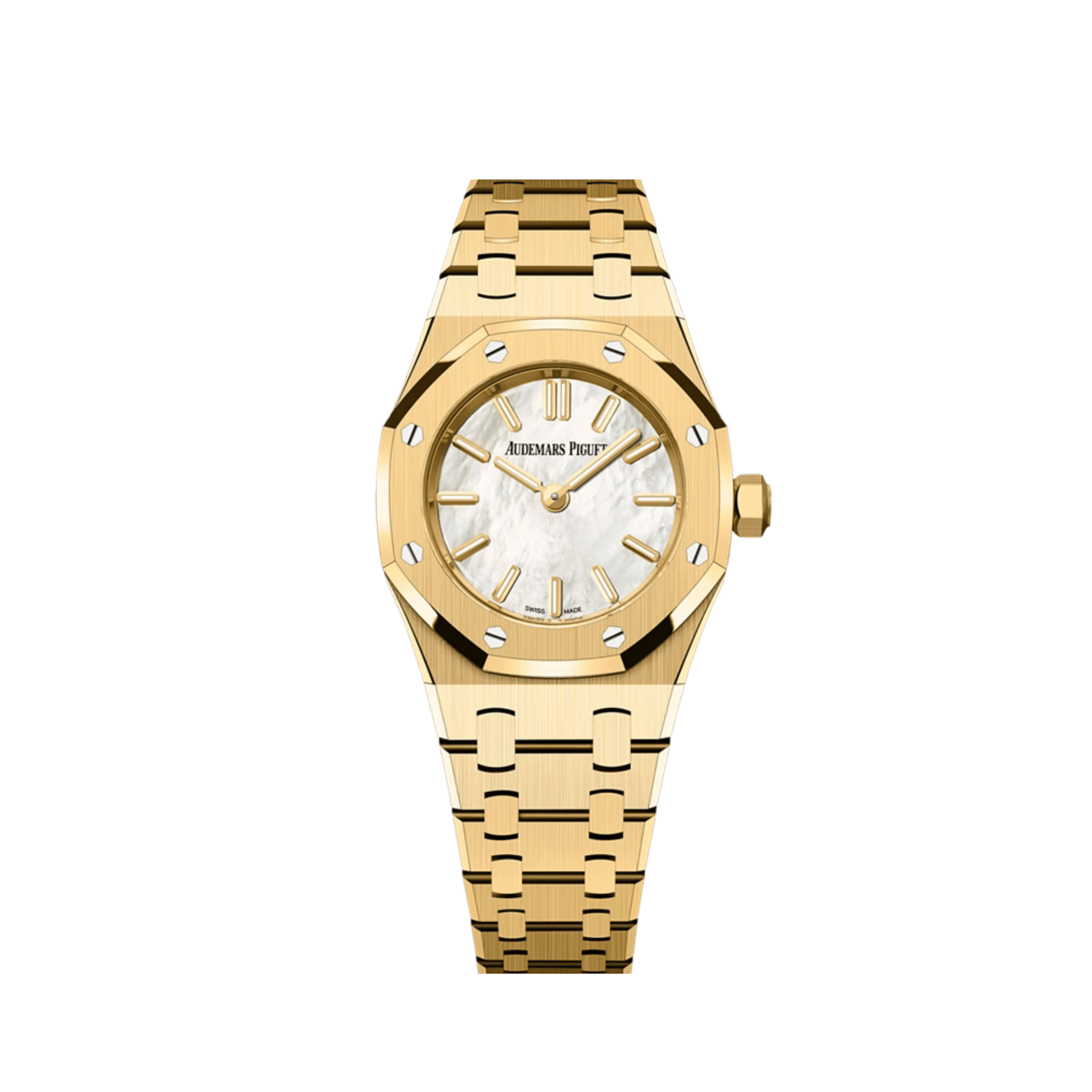 Audemars Piguet Royal Oak 67630BA.OO.1312BA.03-B 'Mini' Yellow Gold Mother of Pearl Dial Quartz (2026)