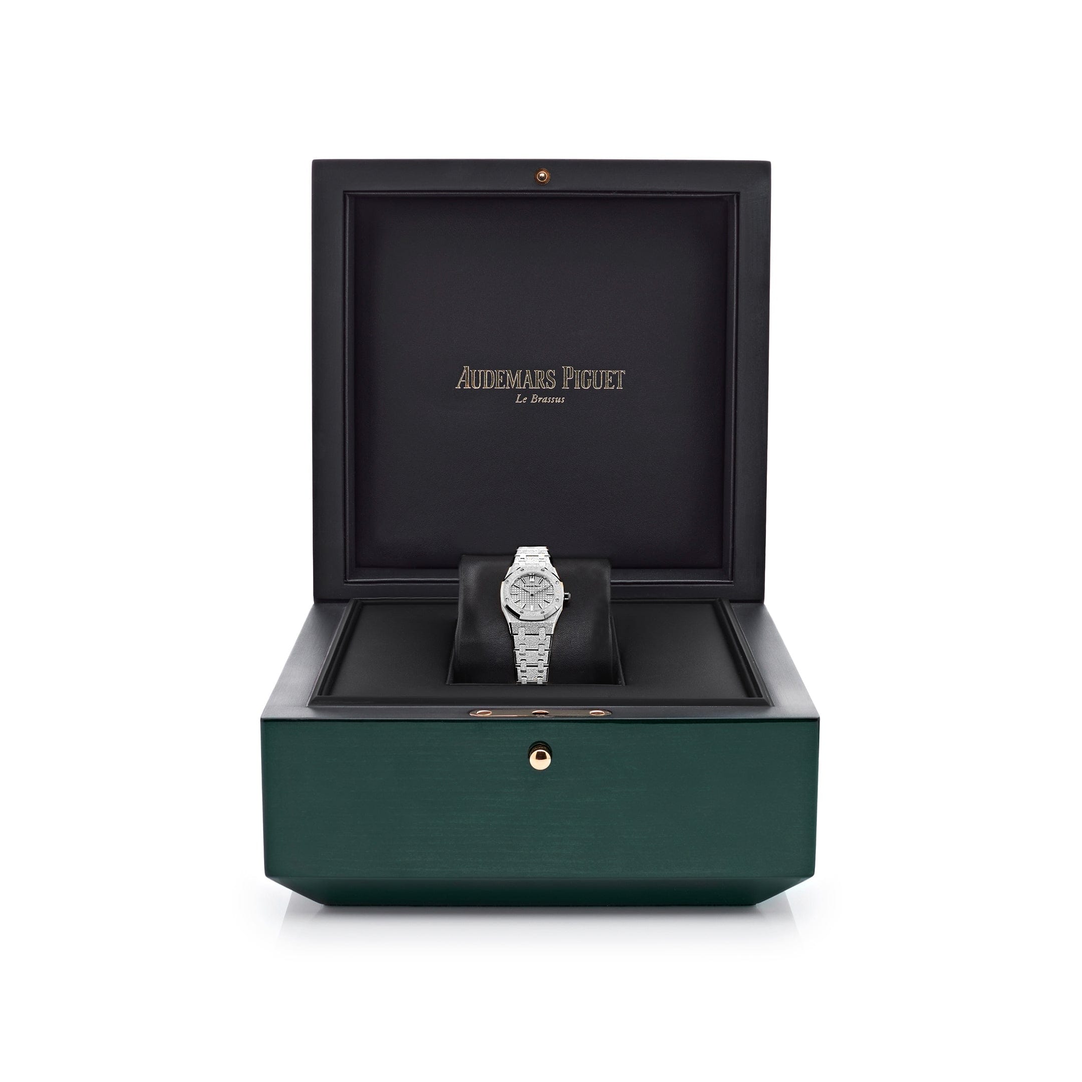Audemars Piguet Royal Oak 67630BC.GG.1312BC.01-B 'Mini' Frosted White Gold Grey Dial (2024)