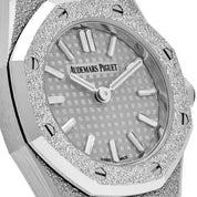 Audemars Piguet Royal Oak 67630BC.GG.1312BC.01-B 'Mini' Frosted White Gold Grey Dial (2024)