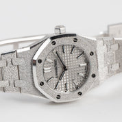 Audemars Piguet Royal Oak 67630BC.GG.1312BC.01-B 'Mini' Frosted White Gold Quartz (2026)