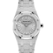 Audemars Piguet Royal Oak 67630BC.GG.1312BC.01-B 'Mini' Frosted White Gold Quartz (2026)