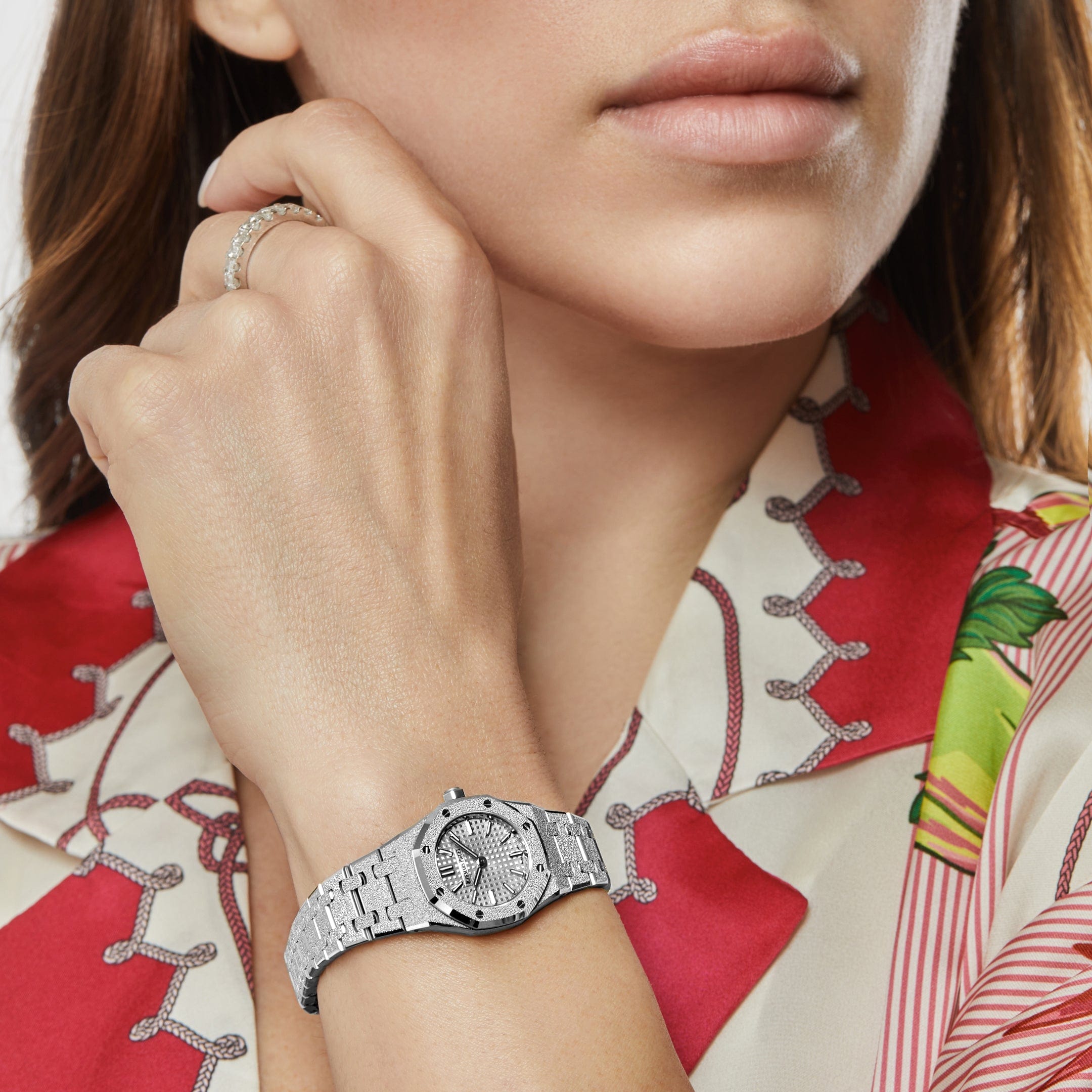Audemars Piguet Royal Oak 67630BC.GG.1312BC.01-B 'Mini' Frosted White Gold Quartz (2026)
