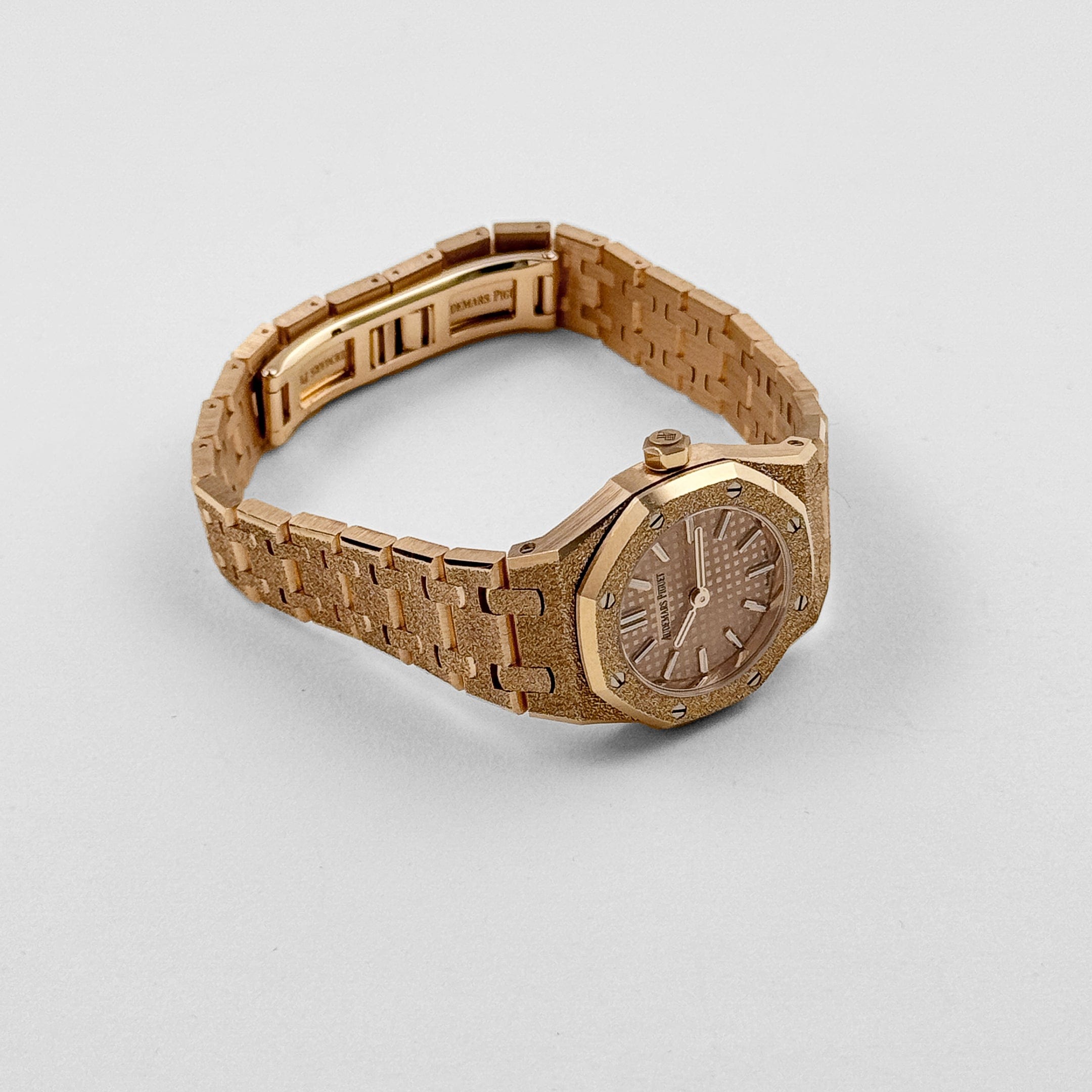 Audemars Piguet Royal Oak 67630OR.GG.1312OR.01 'Mini' Frosted Rose Gold Quartz (2024)