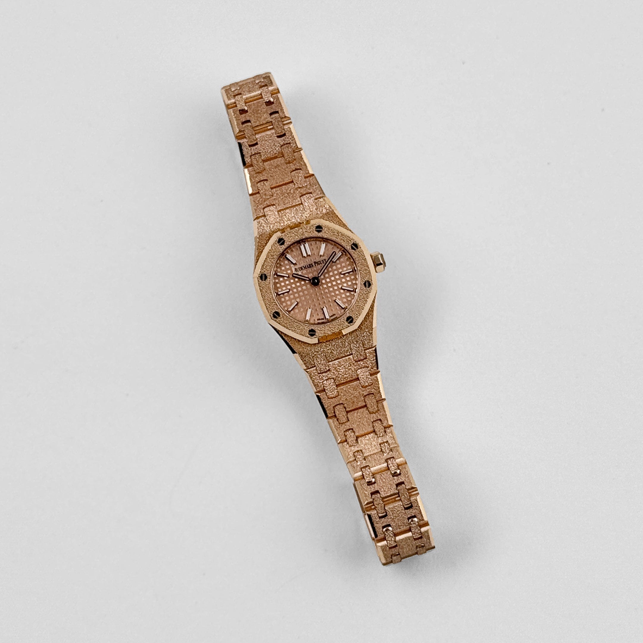 Audemars Piguet Royal Oak 67630OR.GG.1312OR.01 'Mini' Frosted Rose Gold Quartz (2024)