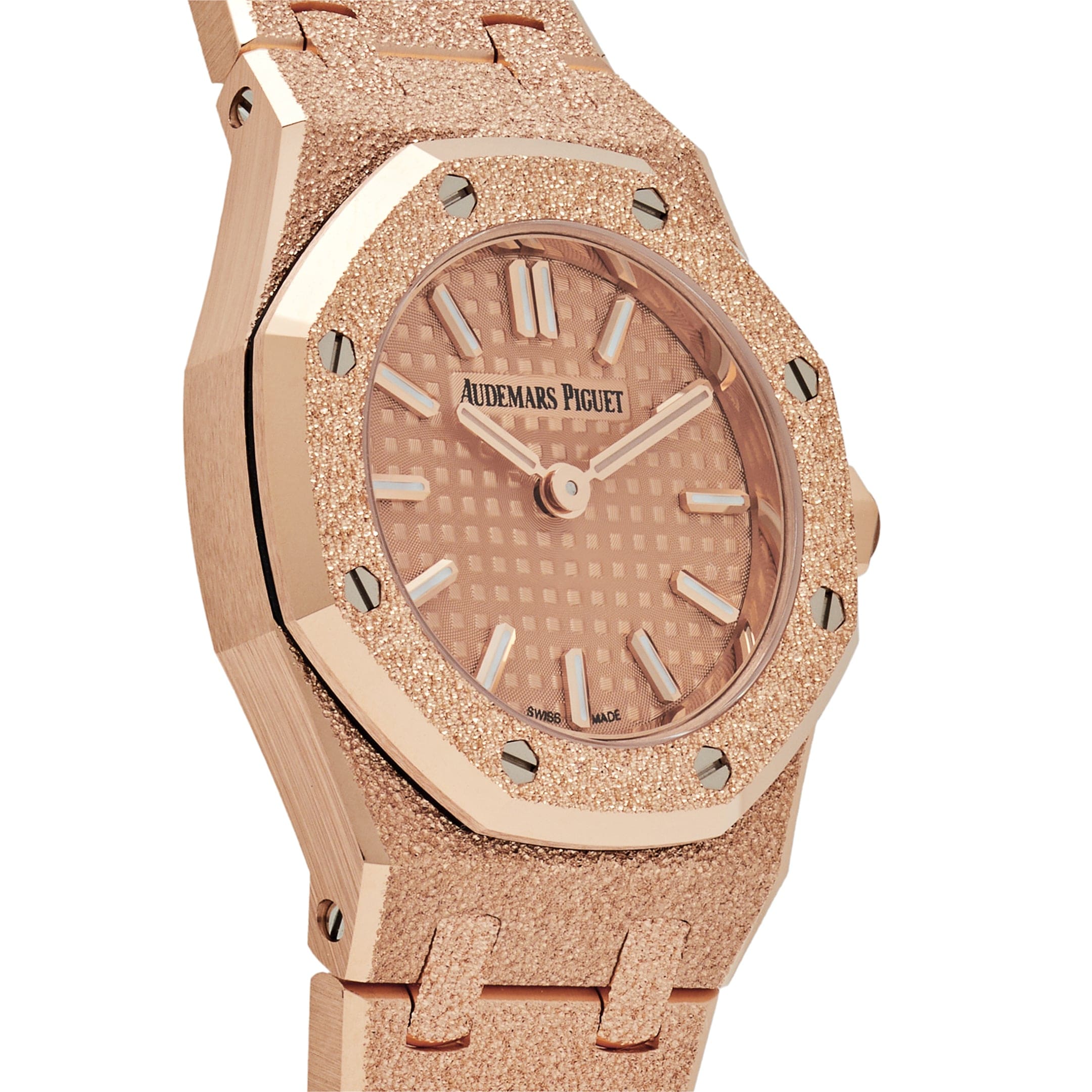 Audemars Piguet Royal Oak 67630OR.GG.1312OR.01 'Mini' Frosted Rose Gold Quartz (2024)