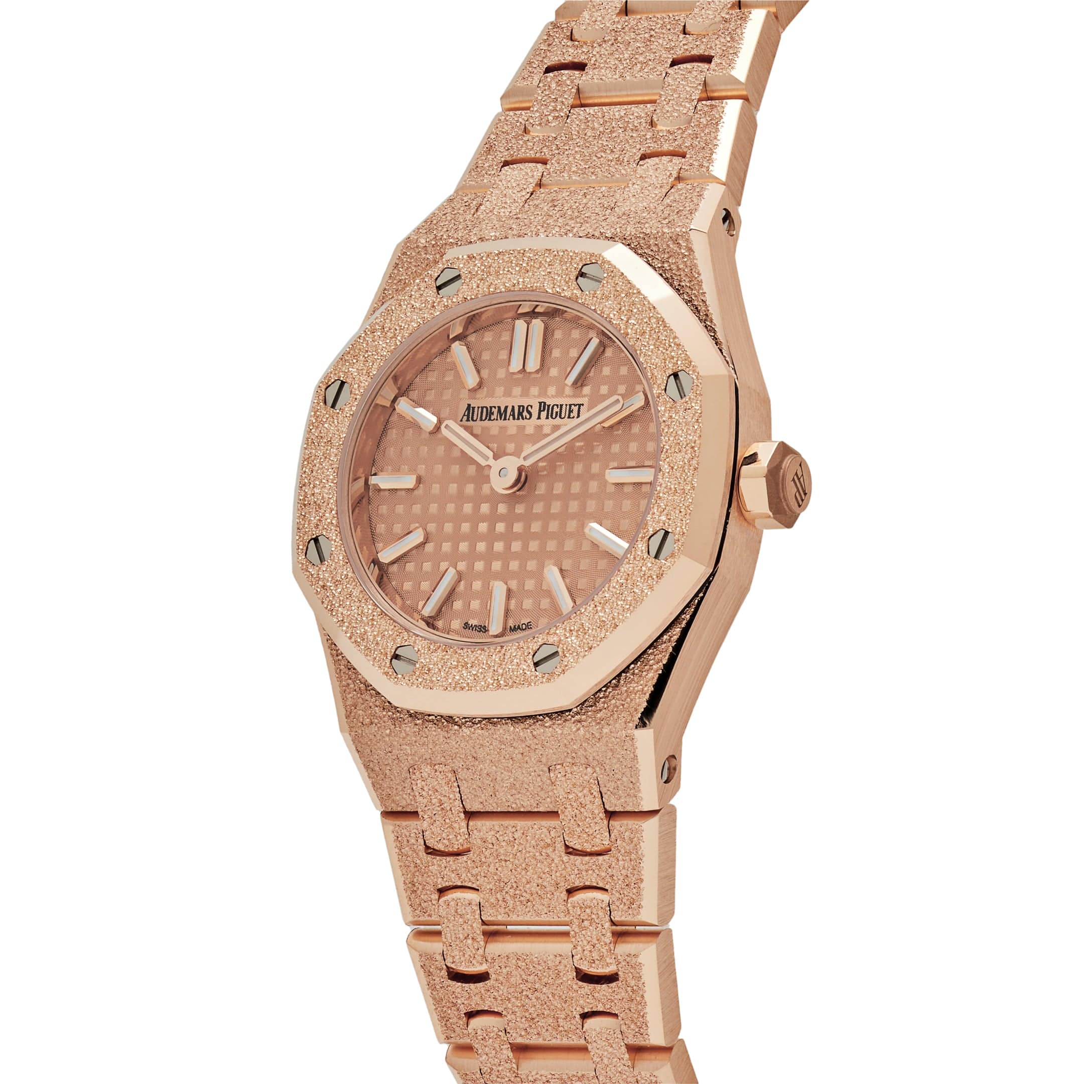 Audemars Piguet Royal Oak 67630OR.GG.1312OR.01 'Mini' Frosted Rose Gold Quartz (2024)